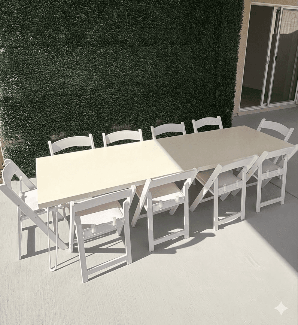 Kids table and chairs rental for toddler birthday party Las Vegas